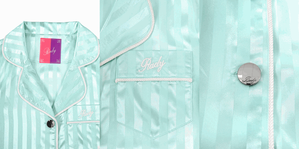 Rady (レディ) 通販 ストライプサテンパジャマ マーメイドブルー